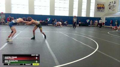 150 lbs Cons. Round 1 - Ben Ranauto, St Marks vs Justin Craig, Sussex Central