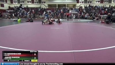 118-123A 1st Place Match - Jorden Rawson, North Linn vs Ty Weidenbacher, Drexler