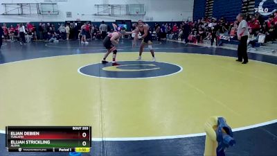 138 lbs Quarterfinal - Elijah Strickling, Aloha vs Elian Debien, Tualatin