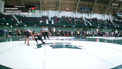 125 lbs Quarterfinal - Dedrick Navarro, Northwestern vs Talan Parsons, Northern Illinois