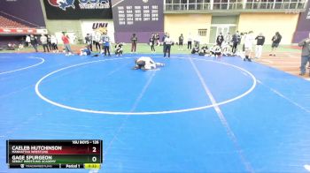 126 lbs Cons. Semi - Caeleb Hutchinson, Manhattan Wrestling vs Gage Spurgeon, Sebolt Wrestling Academy