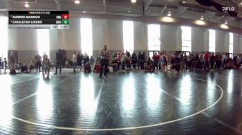 90-95 lbs Semifinal - Cataleyah Likens, Osprey Wrestling Club vs Aubree Mannon, Norton Wrestling Group