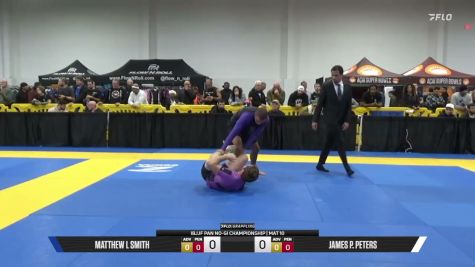 James P. Peters vs Matthew L Smith 2026 Pan IBJJF Jiu-Jitsu No-Gi Championship