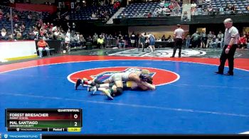 6A-106 lbs Quarterfinal - Forest Briesacher, Marist School vs Mal Santiago, Effingham County