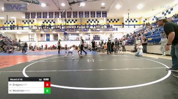 46 lbs Round Of 16 - Hayden Gregory, Tulsa Blue T Panthers vs Harper Woolman, Pryor Tigers