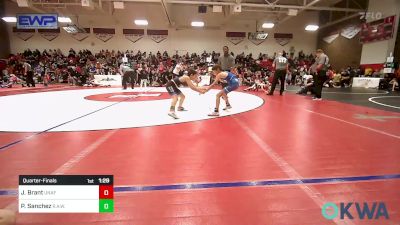 61 lbs Quarterfinal - Jayden Brant, UNAFFILIATED vs Patrick Sanchez, R.A.W.