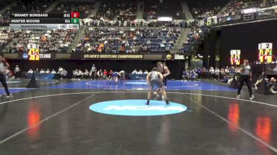 184 lbs Quarterfinal - Hunter Moore, Roanoke vs Brandt Bombard, Augsburg