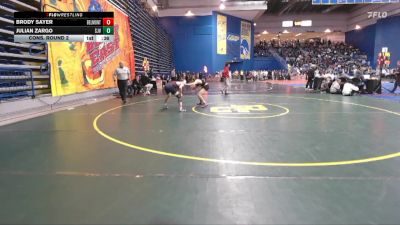 120 lbs Cons. Round 2 - Julian Zargo, St John Vianney vs Brody Sayer, Belmont Hill