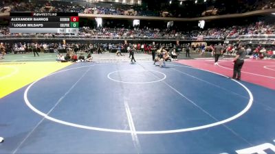 6A 150 lbs Quarterfinal - Logan Milsaps, Conroe Woodlands College Park vs Alexander Barros, Lewisville Hebron