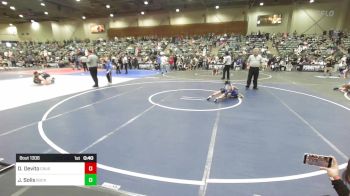 54 lbs Round Of 32 - Donovan Devito, Crusader Wrestling vs Jose Solis, Buckaroo WC