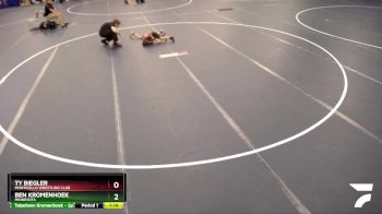 67 lbs Cons. Round 3 - Ty Biegler, Monticello Wrestling Club vs Ben Kromenhoek, Minnesota