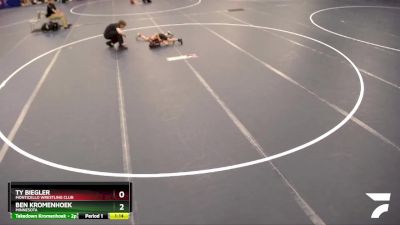 67 lbs Cons. Round 3 - Ty Biegler, Monticello Wrestling Club vs Ben Kromenhoek, Minnesota