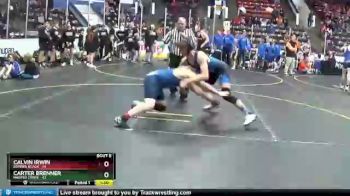 140 lbs Semis & 1st Wrestleback (8 Team) - Carter Brenner, Harper Creek vs Calvin Irwin, Dundee Black