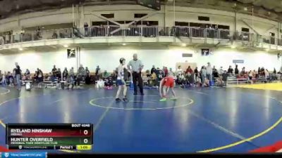 63 lbs Cons. Round 2 - Ryeland Hinshaw, Indiana vs Hunter Overfield, Memorial Tiger Wrestling Club