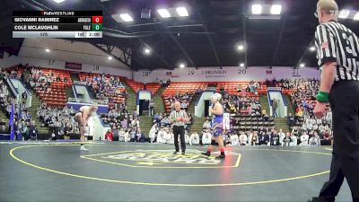 175 lbs Quarterfinals (8 Team) - Cole McLaughlin, Yale HS vs Giovanni Ramirez, Madison HS