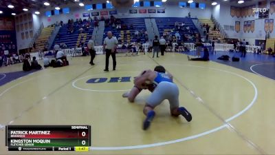 138 Gold Semifinal - Patrick Martinez, Braddock vs Kingston Moquin, Fletcher Senior