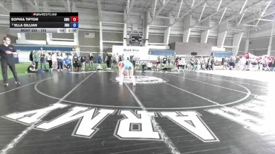 125 lbs Champ. Round 1 - Sophia Tipton, Champions Wrestling Club vs Ella Gillian, Sanderson Wrestling Academy