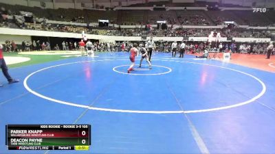 Rookie 3-5 105 Quarterfinal - Parker Knapp, Williamsburg Wrestling Club vs Deacon Payne, Tabb Wrestling Club