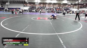 197 lbs Champ. Round 3 - Donivan Giangregorio, Dickinson State (N.D.) vs Carter Kroll, Lourdes University