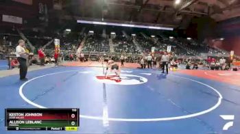 110 lbs Semifinal - Keston Johnson, Star Valley vs Allison LeBlanc, Powell