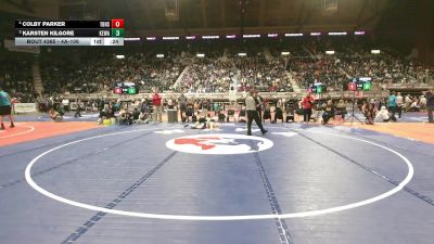 4A-106 lbs 3rd Place Match - Colby Parker, Thunder Basin High School vs Karsten Kilgore, Kelly Walsh