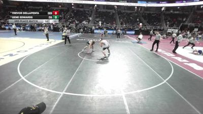 II-150 lbs 3rd Place Match - Gene Edwards, Central Valley Academy vs Trevor DellaPenta, Eden