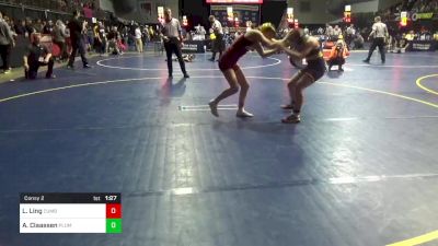 118 lbs Consy 2 - Lilliana Ling, Cumberland Valley vs Addison Claassen, Plum