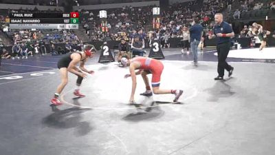 126 lbs Round Of 64 - Paul Ruiz, Buchanan (CS) vs Isaac Navarro, Vista (SD)