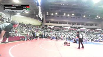 49 lbs Cons. Semi - Everett Dinkel, Dover Youth Wrestling Club vs Ezra Le, GuardDog Wrestling & Athletic Club