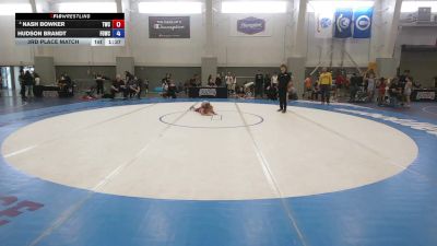 63 lbs 3rd Place Match - Nash Bowker, Thermopolis Wrestling Club vs Hudson Brandt, Fallon Outlaws Wrestling Club