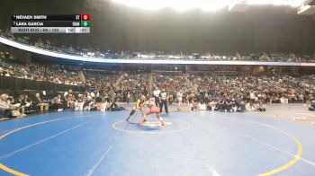 6A - 120 lbs 3rd Place Match - Nevaeh Smith, St. Stephens High School vs Lara Garcia, Franklinton