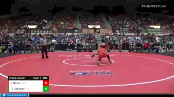182 lbs Champ. Round 1 - Thomas Johnson, Augusta vs Jake Meyer, Wamego