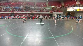 120 lbs Round 5 - 1st And 3rd - Addison Hardie, Canyon Randall vs Ryann Cave, Borger