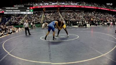 2A 285 lbs 1st Place Match - Michael Vazquez, McMichael vs Jaden Mcclary, Goldsboro High School