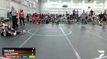 76 lbs Round 7 (8 Team) - Troy Baker, Glasgow WA vs Chase Congdon, Xtreme Team