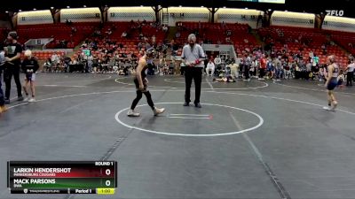 96 lbs Round 1 - Larkin Hendershot, Parkersburg Cougars vs Mack Parsons, DWA