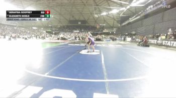 Girls 3A 145 lbs Champ. Round 2 - Elizabeth Noble, Lynnwood (Girls) vs Serafina Godfrey, Highline (Girls)