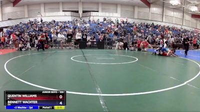 100 lbs Quarterfinal - Quentin Williams, IL vs Bennett Wachter, OH