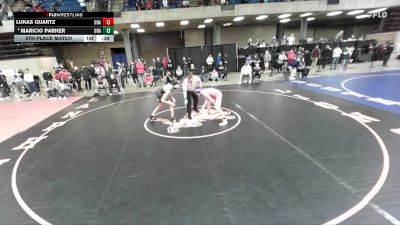 126 lbs 5th Place Match - Maricio Parker, Unattached vs Lukas Quartz, Unattached