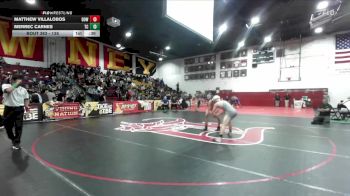 138 lbs Cons. Round 4 - Matthew Villalobos, Downey vs Merrec Carnes, Temescal Canyon