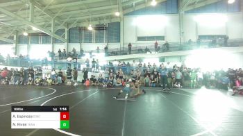 102 lbs Semifinal - Alekzander Espinoza, Coachella Valley WC vs Nery Rivas, Team Aggression