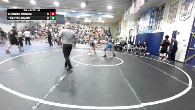 157 lbs Champ. Round 2 - Carter Adams, South Torrance vs Brandon Montes, El Toro