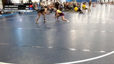 145 lbs Champ. Round 2 - Lana Zimmerman, Wisconsin Stevens Point vs Graciela Juarez, Cornell College
