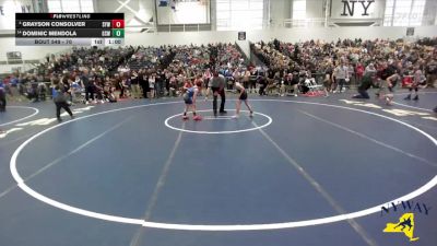 70 lbs Cons. Round 2 - Dominic Mendola, Greece Storm Wrestling vs Grayson Consolver, Shaker Youth Wrestling