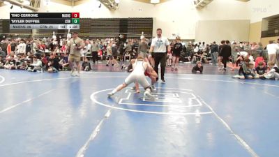 131 lbs Rr Rnd 9 - Tino Cerrone, Mat Assassins Black - MSE vs Tayler Duffee, CTWHALE Orca - MSE