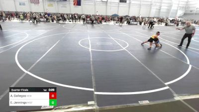 62 lbs Quarterfinal - Asic Gallegos, New Mexico Bad Boyz vs Ellis Jennings, Misfits