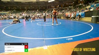 135 lbs Quarterfinal - Lillianna Lopez, Duran Elite vs Loyalty Lockett, Cowboy Wrestling Club