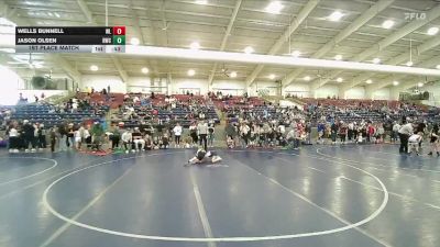 58 lbs 1st Place Match - Jason Olsen, Timpanogos Wrestling vs Wells Bunnell, Wasatch Wrestling Club