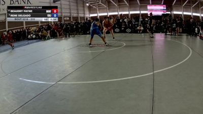215 lbs Champ. Round 2 - Beaudry Payne, Montana vs Rene Delgado, California