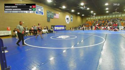 120 lbs Semifinals (4 Team) - Andrew Sandoval, Woodlake vs Josiah Garcia, Firebaugh